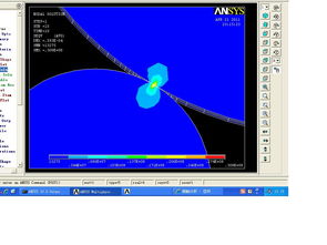 cae軟件技術學習交流區(qū)接觸分析,這個結果正常嗎 三個輥子之間的接觸分析